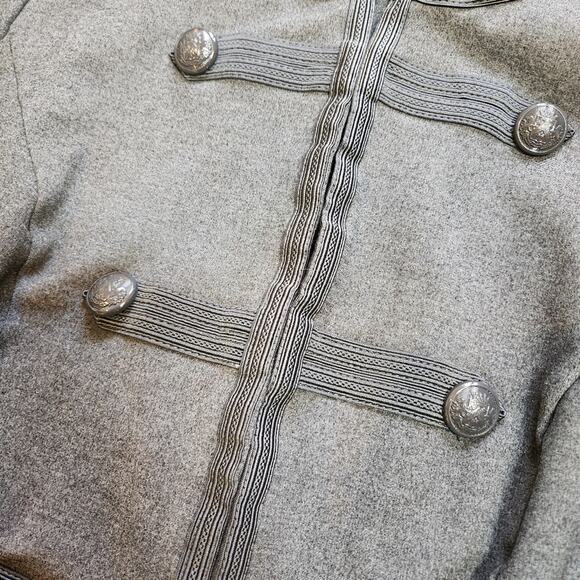 Torrid fitted military jacket gray heather size L - Picture 3 of 11